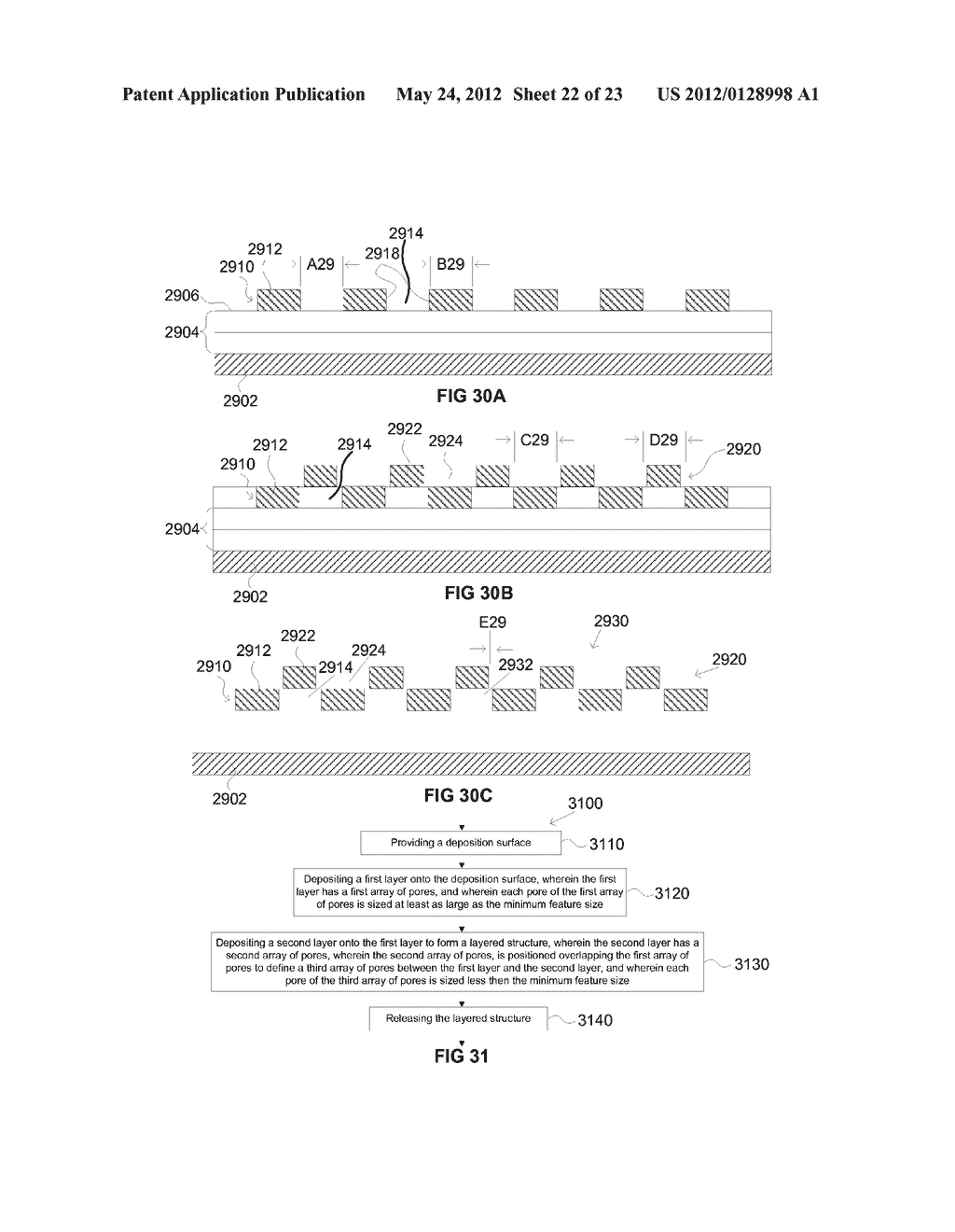 Multi-Layer Three-Dimensional Structures Having Features Smaller Than a     Minimum Feature Size Associated With the Formation of Individual Layers - diagram, schematic, and image 23