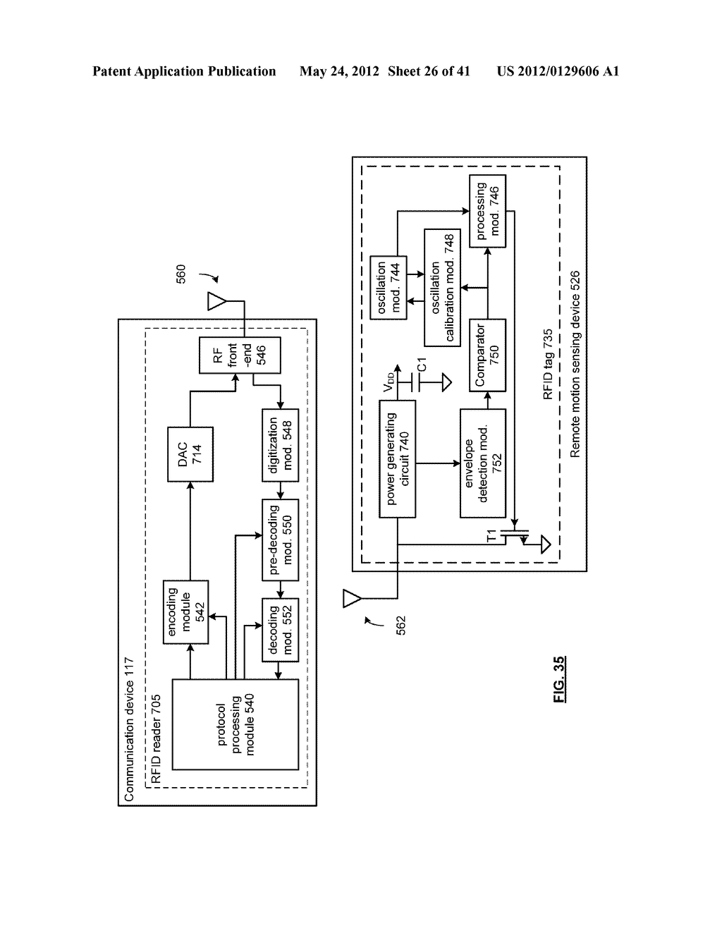 MULTI-MODE MOBILE COMMUNICATION DEVICE WITH MOTION SENSOR AND METHODS FOR     USE THEREWITH - diagram, schematic, and image 27