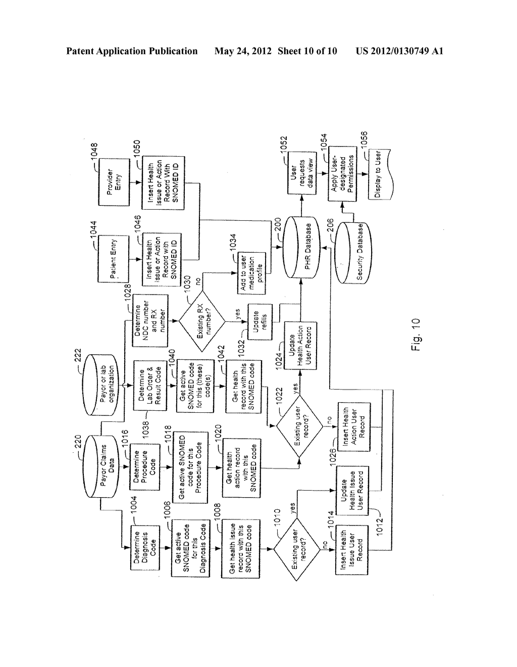 METHOD AND SYSTEM FOR GENERATING PERSONAL/INDIVIDUAL HEALTH RECORDS - diagram, schematic, and image 11