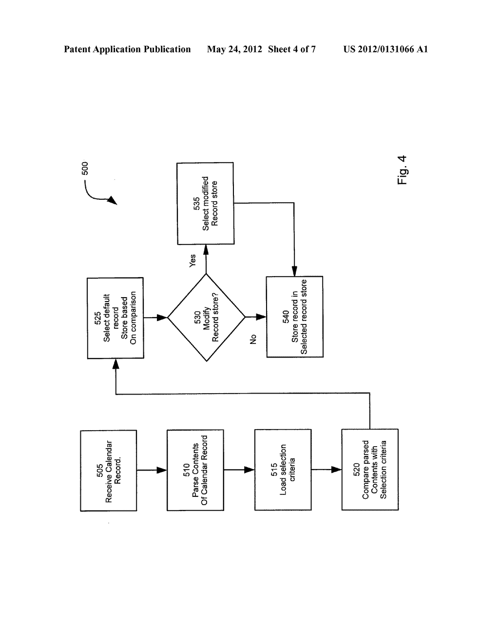 METHOD, DEVICE AND SYSTEM FOR RECORD STORAGE IN AN AUTOMATICALLY SELECTED     DATABASE - diagram, schematic, and image 05