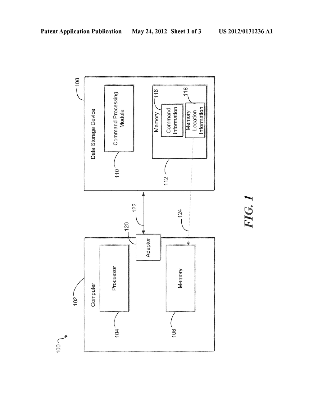 COMMUNICATION BETWEEN A COMPUTER AND A DATA STORAGE DEVICE - diagram, schematic, and image 02