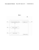 BATTERY POWER CONTROL DEVICE, PORTABLE DEVICE AND METHOD FOR CONTROLLING     PORTABLE DEVICE diagram and image