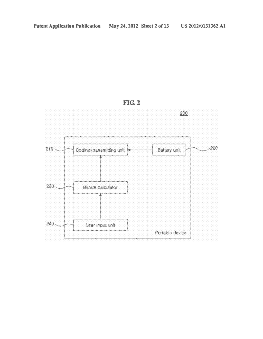 BATTERY POWER CONTROL DEVICE, PORTABLE DEVICE AND METHOD FOR CONTROLLING     PORTABLE DEVICE - diagram, schematic, and image 03