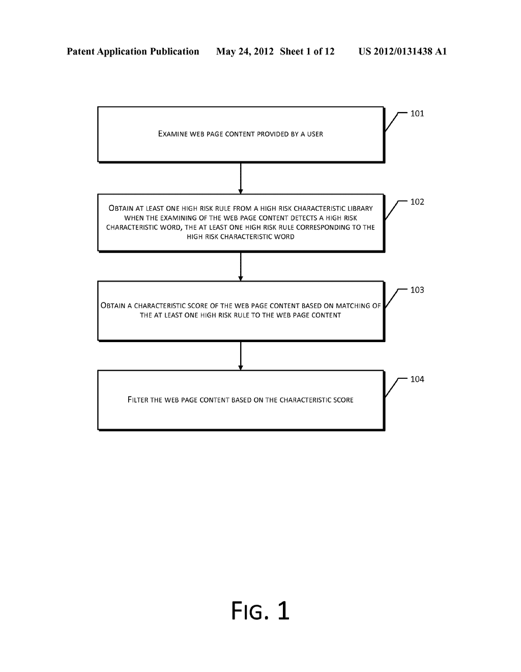 Method and System of Web Page Content Filtering - diagram, schematic, and image 02