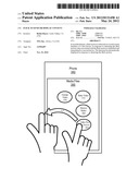 Flick to Send or Display Content diagram and image