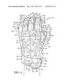 GLOVE WITH A TWO-PIECE WRIST GUARD diagram and image