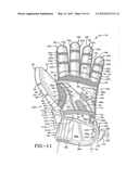 GLOVE WITH A TWO-PIECE WRIST GUARD diagram and image