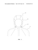 HAT FOR PREVENTING VISUAL FIELD FROM BEING COVERED diagram and image