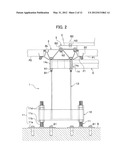 DOUBLE FLOOR STRUCTURE AND SUPPORT LEG FOR DOUBLE FLOOR STRUCTURE diagram and image