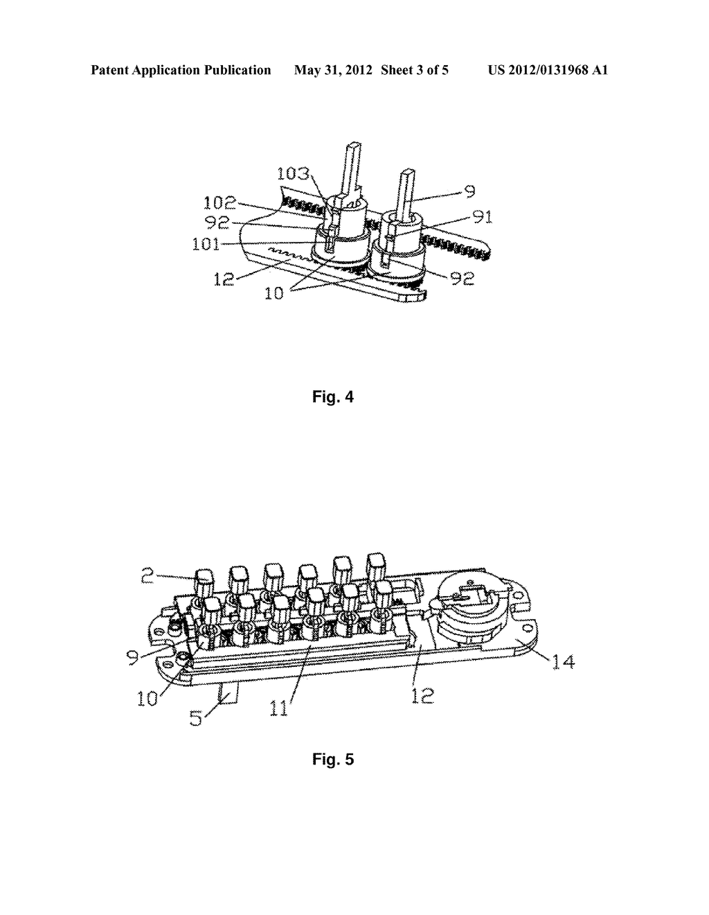 Code Changing Mechanism for a Mechanical Combination Lock - diagram, schematic, and image 04