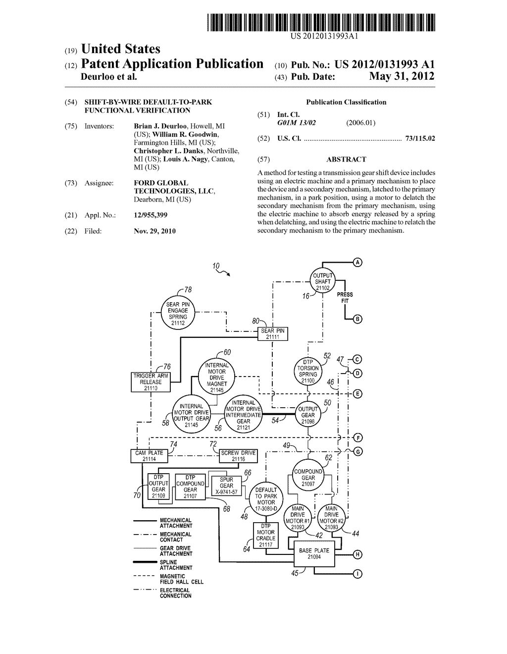 Shift-By-Wire Default-To-Park Functional Verification - diagram, schematic, and image 01