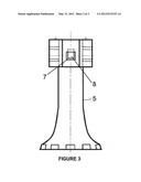 TOWER FOR A SOLAR CONCENTRATION PLANT WITH NATURAL DRAUGHT COOLING diagram and image