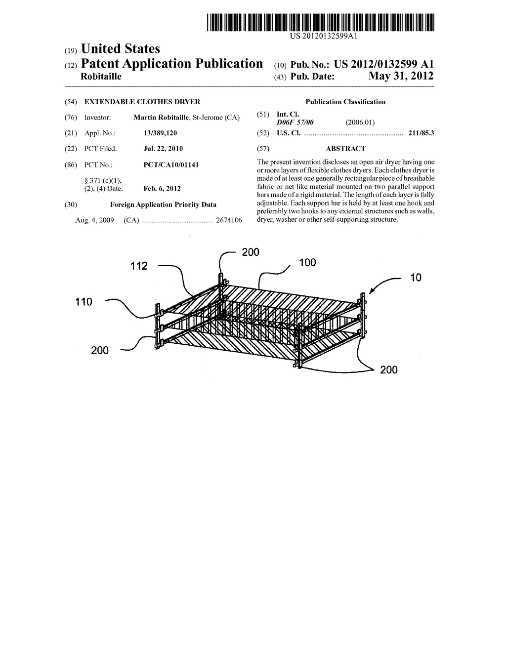 Extendable Clothes Dryer - diagram, schematic, and image 01