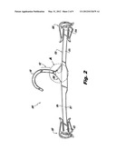 GARMENT HANGER WITH LOWER NECK INDICATOR diagram and image