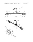 GARMENT HANGER WITH LOWER NECK INDICATOR diagram and image