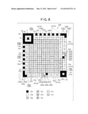 TWO-DIMENSIONAL CODE HAVING RECTANGULAR REGION PROVIDED WITH SPECIFIC     PATTERNS FOR SPECIFY CELL POSITIONS AND DISTINCTION FROM BACKGROUND diagram and image