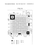 TWO-DIMENSIONAL CODE HAVING RECTANGULAR REGION PROVIDED WITH SPECIFIC     PATTERNS FOR SPECIFY CELL POSITIONS AND DISTINCTION FROM BACKGROUND diagram and image