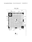 TWO-DIMENSIONAL CODE HAVING RECTANGULAR REGION PROVIDED WITH SPECIFIC     PATTERNS FOR SPECIFY CELL POSITIONS AND DISTINCTION FROM BACKGROUND diagram and image