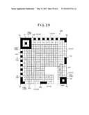 TWO-DIMENSIONAL CODE HAVING RECTANGULAR REGION PROVIDED WITH SPECIFIC     PATTERNS FOR SPECIFY CELL POSITIONS AND DISTINCTION FROM BACKGROUND diagram and image