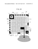 TWO-DIMENSIONAL CODE HAVING RECTANGULAR REGION PROVIDED WITH SPECIFIC     PATTERNS FOR SPECIFY CELL POSITIONS AND DISTINCTION FROM BACKGROUND diagram and image