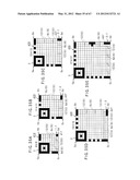 TWO-DIMENSIONAL CODE HAVING RECTANGULAR REGION PROVIDED WITH SPECIFIC     PATTERNS FOR SPECIFY CELL POSITIONS AND DISTINCTION FROM BACKGROUND diagram and image