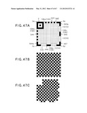 TWO-DIMENSIONAL CODE HAVING RECTANGULAR REGION PROVIDED WITH SPECIFIC     PATTERNS FOR SPECIFY CELL POSITIONS AND DISTINCTION FROM BACKGROUND diagram and image