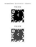 TWO-DIMENSIONAL CODE HAVING RECTANGULAR REGION PROVIDED WITH SPECIFIC     PATTERNS FOR SPECIFY CELL POSITIONS AND DISTINCTION FROM BACKGROUND diagram and image