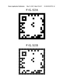 TWO-DIMENSIONAL CODE HAVING RECTANGULAR REGION PROVIDED WITH SPECIFIC     PATTERNS FOR SPECIFY CELL POSITIONS AND DISTINCTION FROM BACKGROUND diagram and image