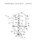 Article holder adapted for being supported by a fence diagram and image