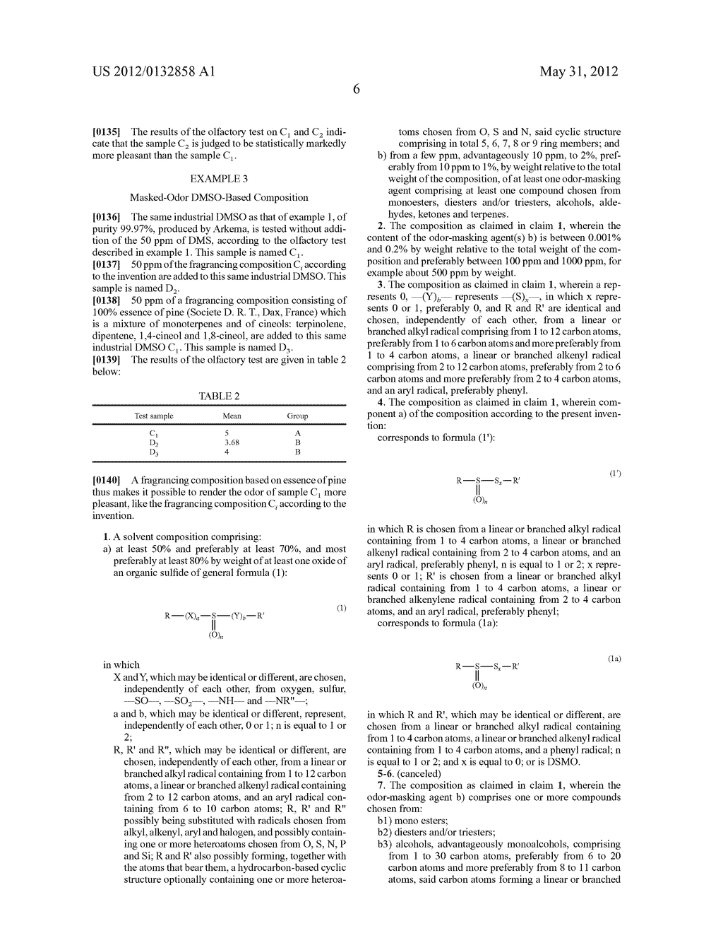 Solvent Composition Based on an Oxide of an Organic Sulfide with Masked     Odour - diagram, schematic, and image 07