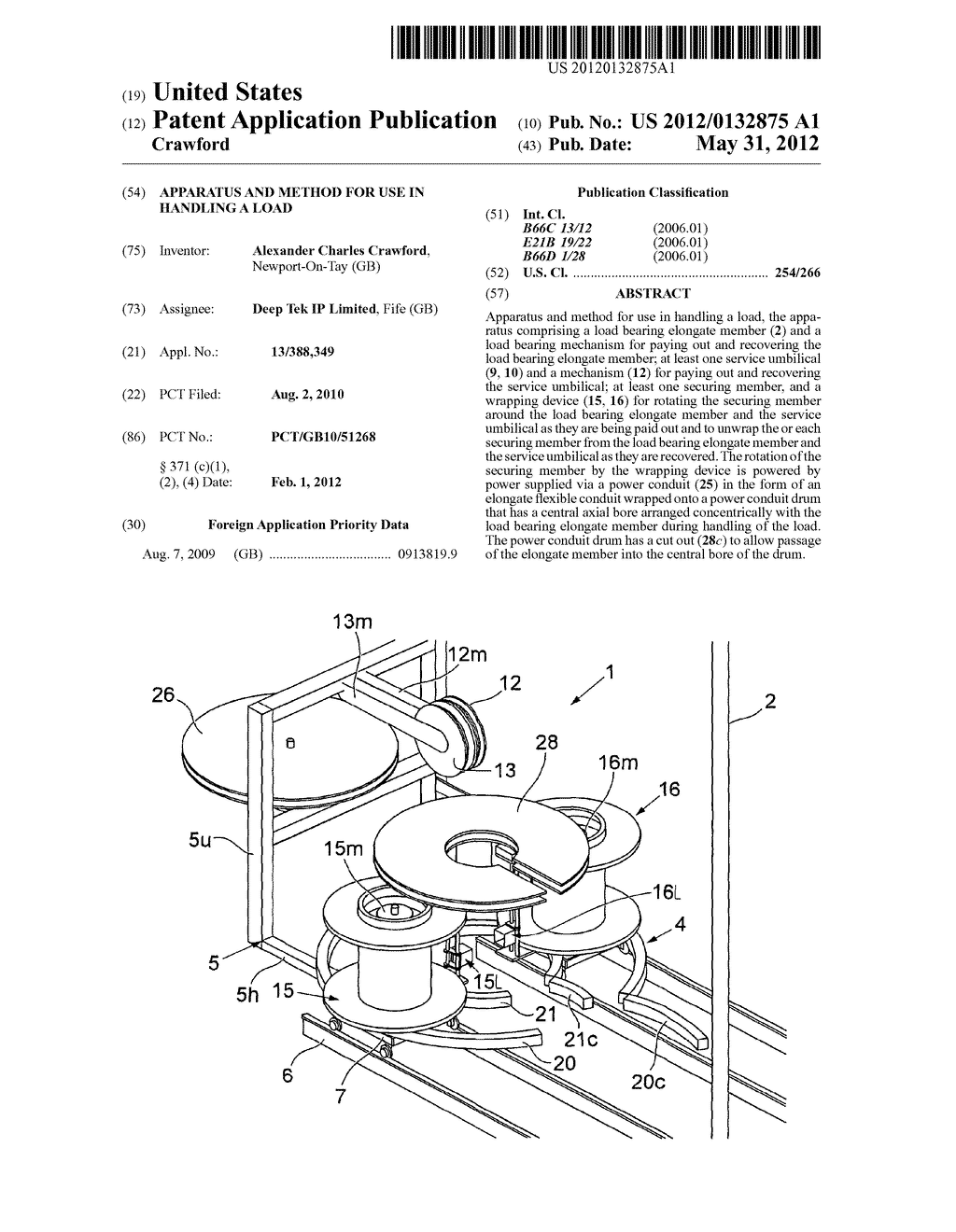 APPARATUS AND METHOD FOR USE IN HANDLING A LOAD - diagram, schematic, and image 01