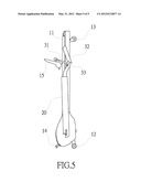 BENDABLE HANDRAIL ASSEMBLY OF AN EXERCISE APPARATUS diagram and image