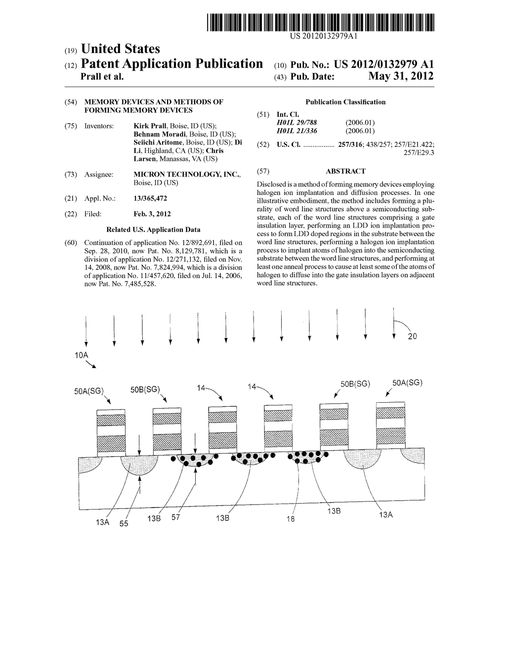 Memory Devices And Methods Of Forming Memory Devices - diagram, schematic, and image 01