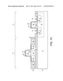 SEMICONDUCTOR STRUCTURE INCLUDING A HIGH PERFORMANCE FET AND A HIGH     VOLTAGE FET ON AN SOI SUBSTRATE diagram and image