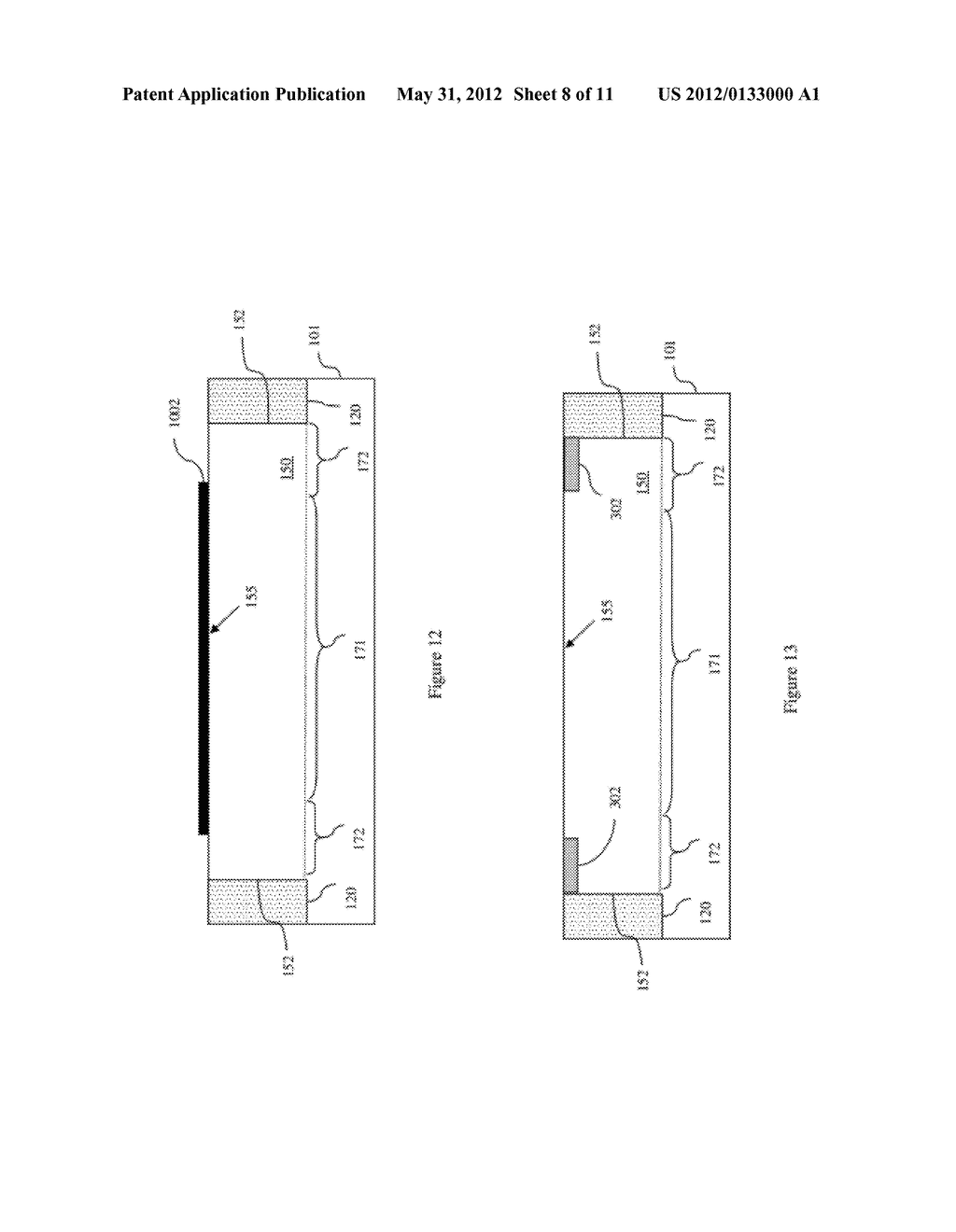 FIELD EFFECT TRANSISTOR WITH CHANNEL REGION EDGE AND CENTER PORTIONS     HAVING DIFFERENT BAND STRUCTURES FOR SUPPRESSED CORNER LEAKAGE - diagram, schematic, and image 09