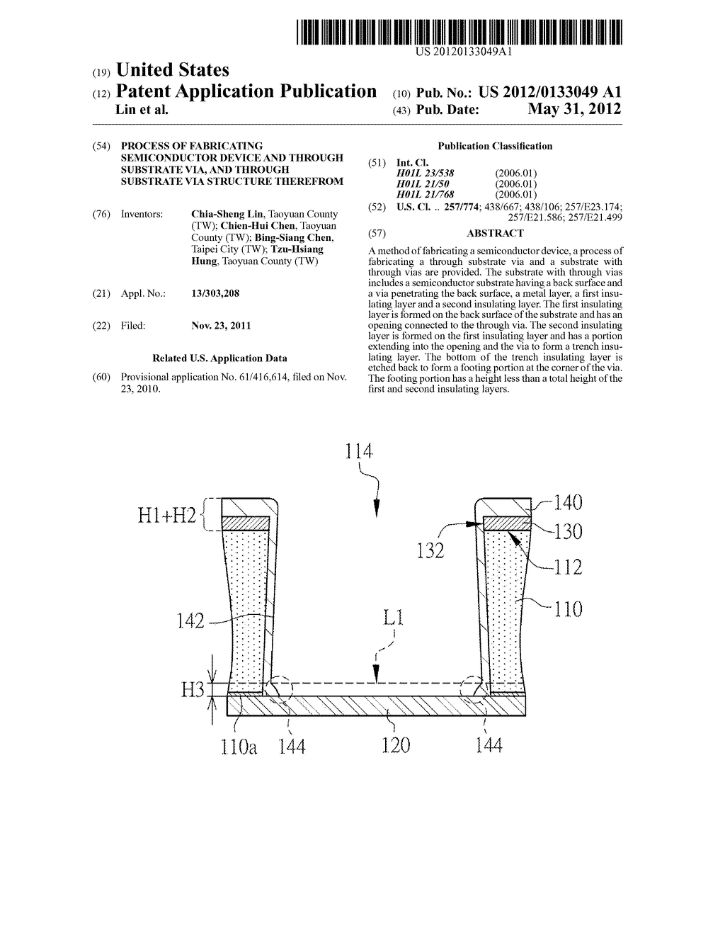 Process of Fabricating Semiconductor Device and Through Substrate via, and     Through Substrate via Structure Therefrom - diagram, schematic, and image 01