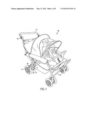 STROLLER WITH BRAKING DEVICE diagram and image