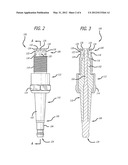 SPARK PLUG WITH FIRING END HAVING DOWNWARD EXTENDING TINES diagram and image