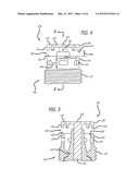 SPARK PLUG WITH FIRING END HAVING DOWNWARD EXTENDING TINES diagram and image