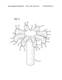 SPARK PLUG WITH FIRING END HAVING DOWNWARD EXTENDING TINES diagram and image