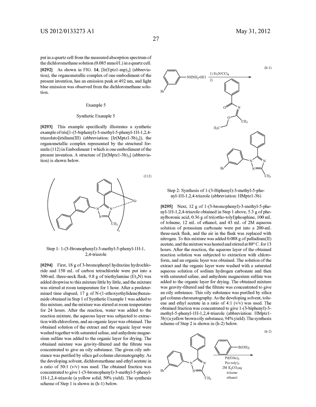 Organometallic Complex, Light-Emitting Element, Light-Emitting Device,     Electronic Device, and Lighting Device - diagram, schematic, and image 74