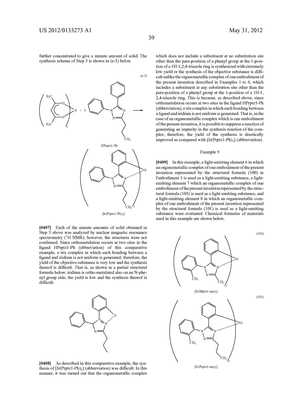 Organometallic Complex, Light-Emitting Element, Light-Emitting Device,     Electronic Device, and Lighting Device - diagram, schematic, and image 86