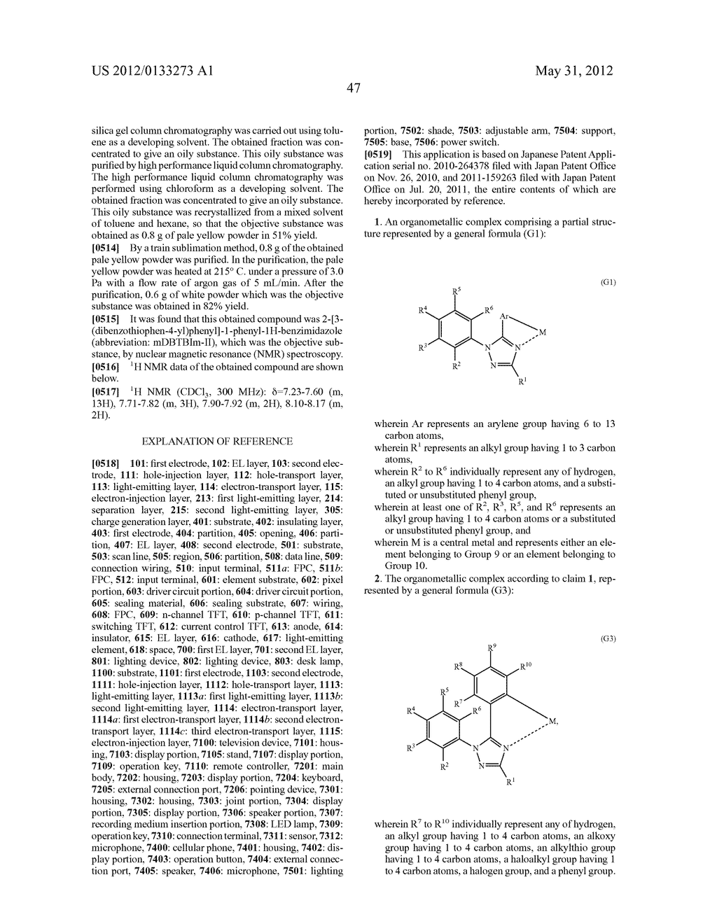 Organometallic Complex, Light-Emitting Element, Light-Emitting Device,     Electronic Device, and Lighting Device - diagram, schematic, and image 94