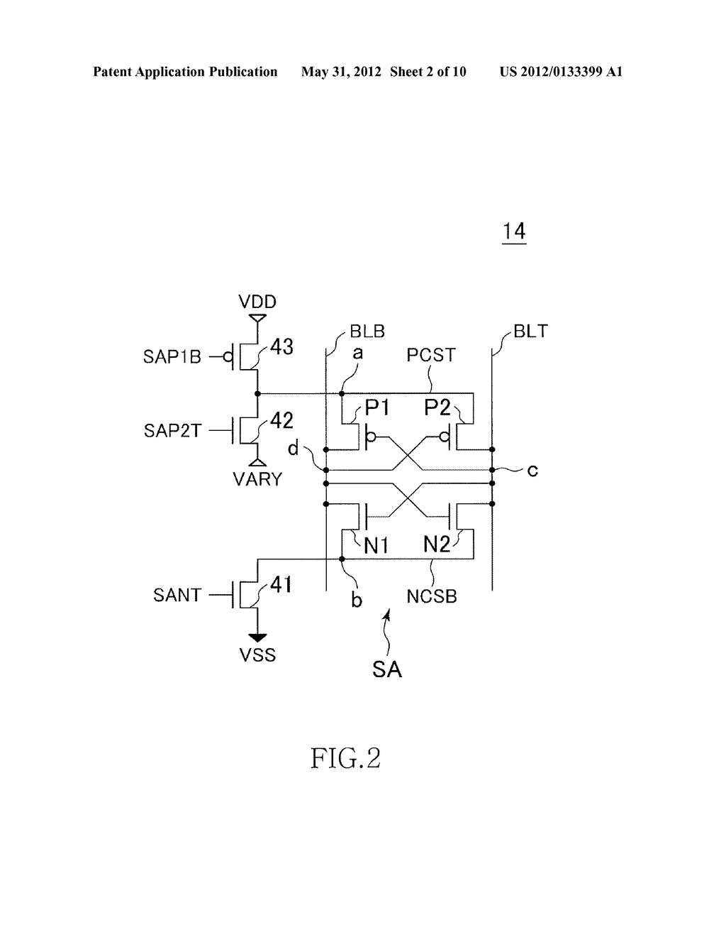 SEMICONDUCTOR DEVICE HAVING SENSE AMPLIFIER - diagram, schematic, and image 03
