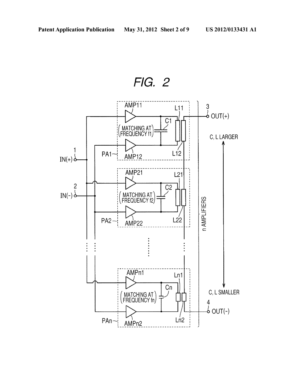 POWER AMPLIFICATION CIRCUIT HAVING TRANSFORMER - diagram, schematic, and image 03