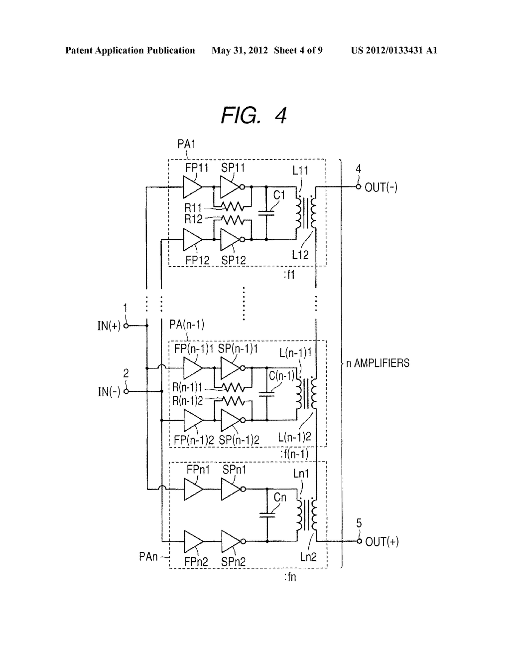 POWER AMPLIFICATION CIRCUIT HAVING TRANSFORMER - diagram, schematic, and image 05