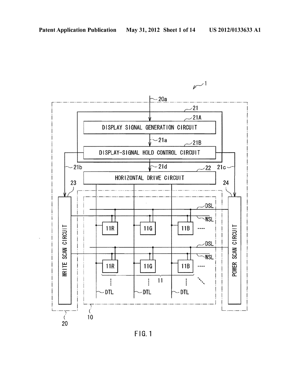 DISPLAY DEVICE, ELECTRONIC DEVICE, AND METHOD OF DRIVING DISPLAY DEVICE - diagram, schematic, and image 02