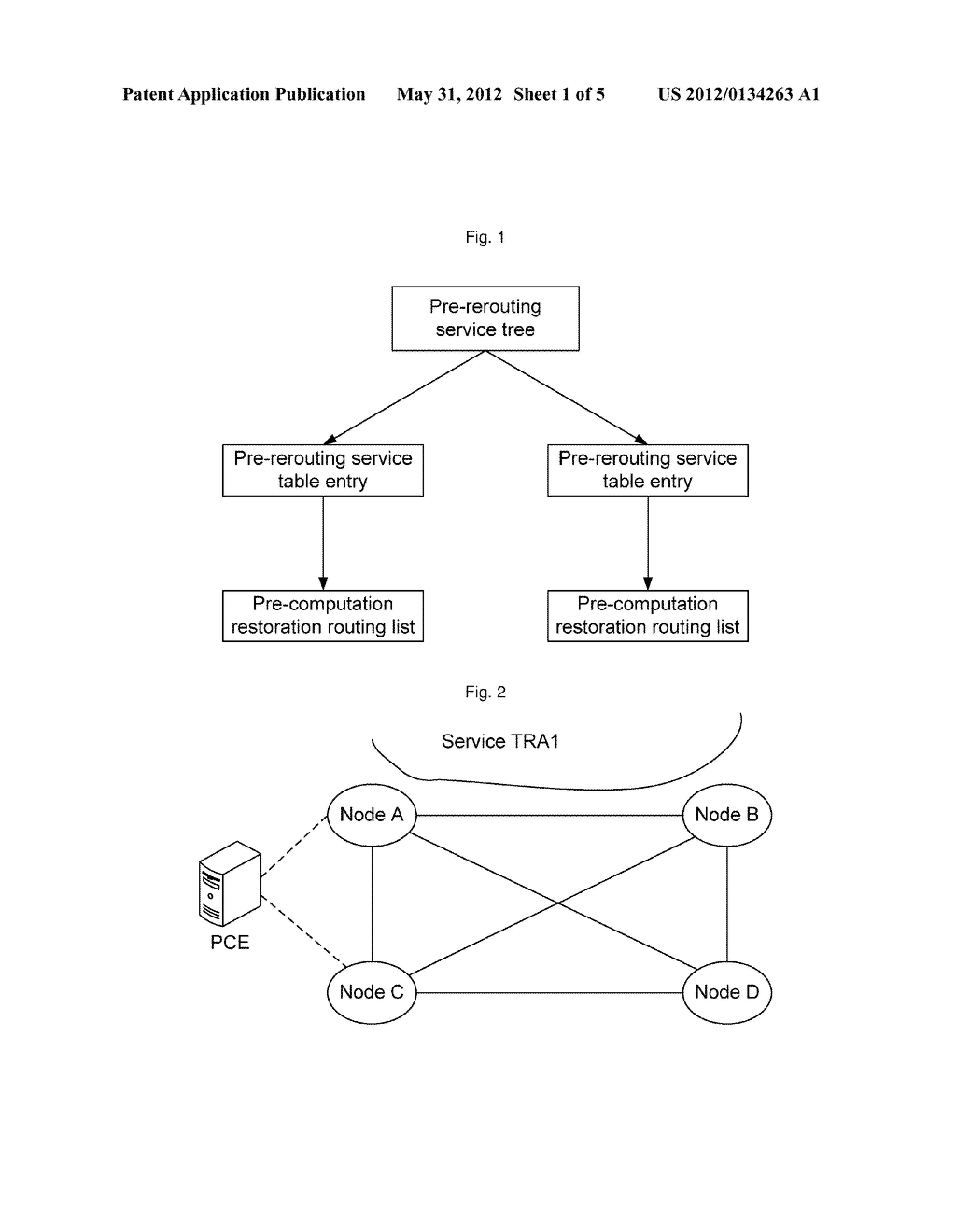 Method and path computation element for improving service restoration     speed in transmission network - diagram, schematic, and image 02