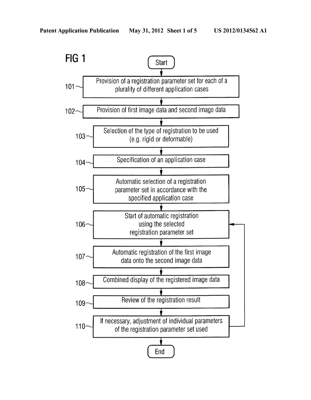 METHOD AND DEVICE FOR REGISTERING MEDICAL IMAGE DATA - diagram, schematic, and image 02