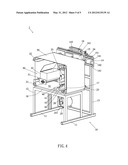 Method of processing a treadmill belt and an apparatus for practicing the     method diagram and image